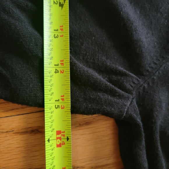 7th Avenue New York Black Peplum Cardigan Sweater S - Picture 4 of 4